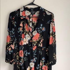 Zara premium denim collection midi dress